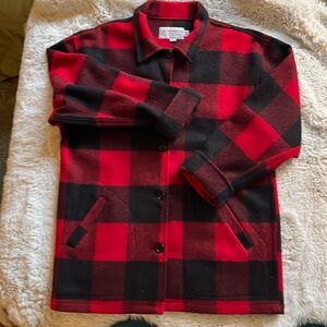 Bemidji Woolen Mills wool “unisex” buffalo plaid shirt / jacket.   Size M